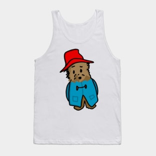 Bear in Hat (Front View) Tank Top